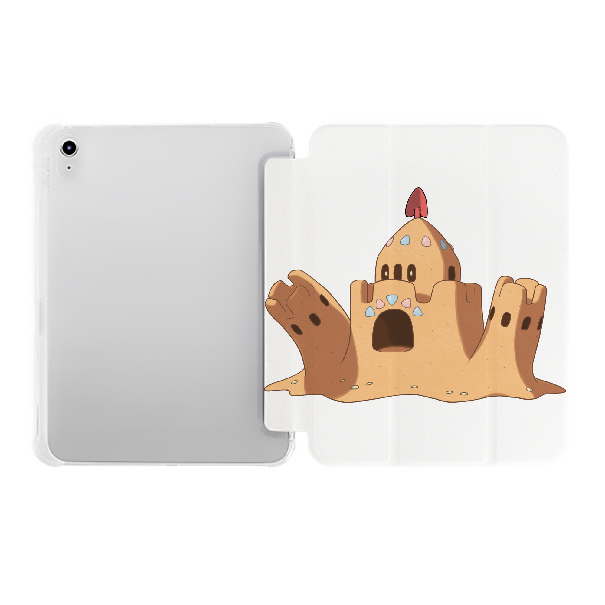 （画像用） ポケットモンスター Pokémon IPad ケース ペン収納付き 三つ折りスタンド PUレザー×シリコン 対応機種9.5/10.5/10.9インチ